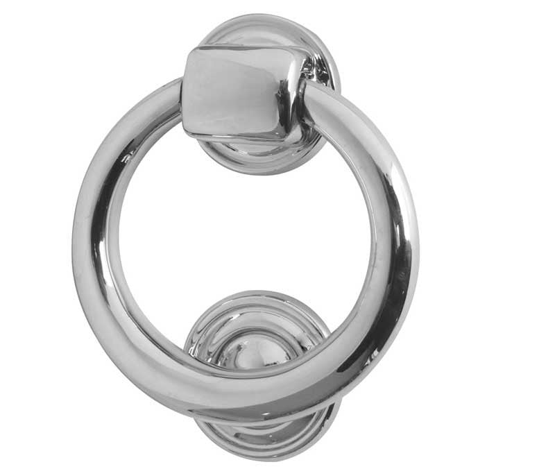 Polished Chrome Contemporary Door Knocker JV37PC