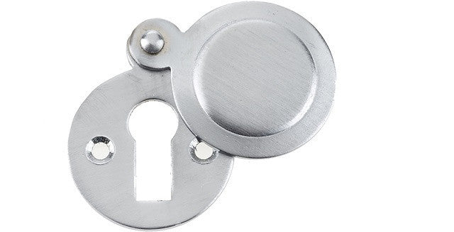 JV42 Satin Chrome Covered Keyhole