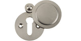 JV42 Satin Nickel Covered Keyhole