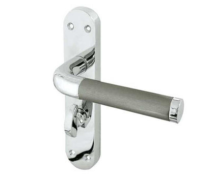 Twin Finish Door Handles On Plate JV432