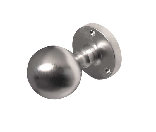 JV48 Ball Shaped Mortice Knobs Satin Chrome