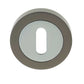 British Keyhole Profile Designer Escutcheon Plate - Various Finishes JV503