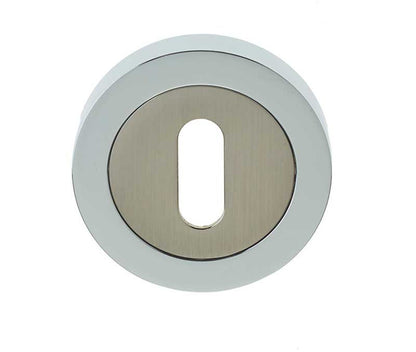 British Keyhole Profile Designer Escutcheon Plate - Various Finishes JV503