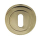 British Keyhole Profile Designer Escutcheon Plate - Various Finishes JV503
