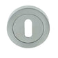 British Keyhole Profile Designer Escutcheon Plate - Various Finishes JV503