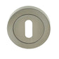 British Keyhole Profile Designer Escutcheon Plate - Various Finishes JV503