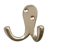 Thumbnail for JV62 Polished Brass Double Robe Hook