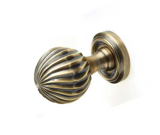 Frelan JV635AB Parisian Mortice Door Knobs - Antique Brass