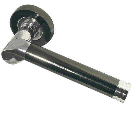 Octavia Polished Chrome/Black Nickel Door Handles JV765PCBN