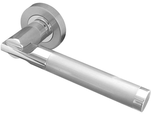 Lydia Dual Finish Door Handles - JV790PCSC