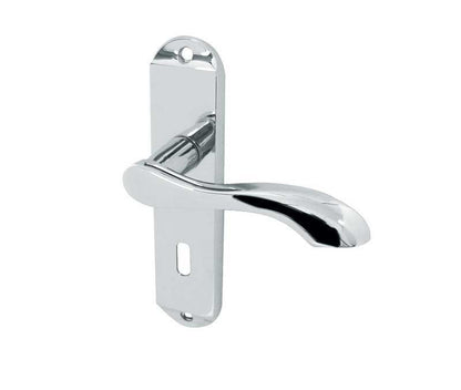 JV921PC Broadway Polished Chrome Frelan Hardware Locking Door Handles