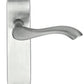 Broadway Door Handles On Back Plate Satin Chrome