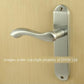 Broadway Door Handles On Back Plate Satin Chrome