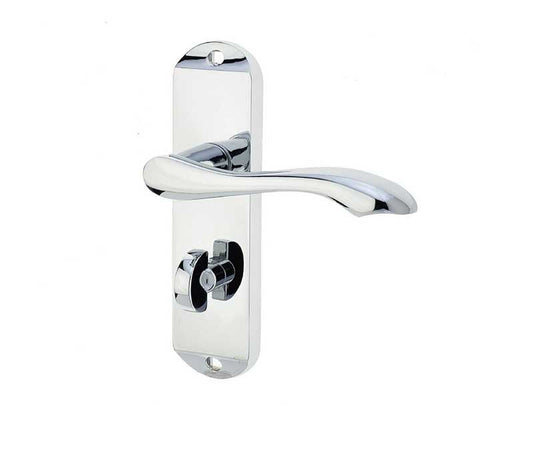 JV922PC Broadway Polished Chrome Frelan Hardware Bathroom Door Handles