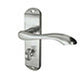 Broadway Door Handles On Back Plate Satin Chrome