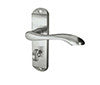 Broadway Door Handles On Back Plate Satin Chrome
