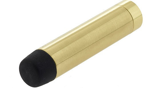 Polished Brass Concealed Fix Projecting Doorstop 70mm