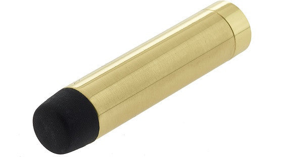 Polished Brass Concealed Fix Projecting Doorstop 102mm