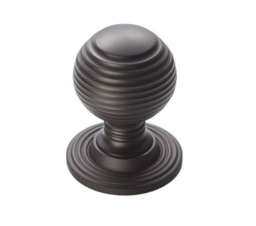 Matt Black, Reeded Cupboard Knob