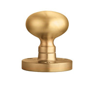 Thumbnail for Satin Brass Mushroom Mortice Door Knobs - M35SB