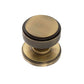 Atlantic UK 'Millhouse Brass Harrison' Solid Brass Knurled Mortice Knobs - Antique Brass - MH450KSMKAB