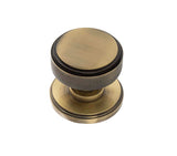 Atlantic UK 'Millhouse Brass Harrison' Solid Brass Knurled Mortice Knobs - Antique Brass - MH450KSMKAB