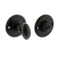 Atlantic UK 'Millhouse Brass' Oval Bathroom Turn & Release - Matt Black - MHOWCMB