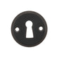 Atlantic UK 'Millhouse Brass' Standard Profile Escutcheons, Matt Black - MHRKEMB