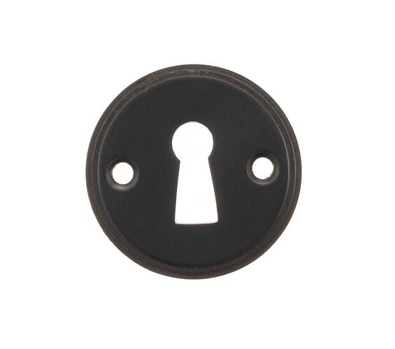 Atlantic UK 'Millhouse Brass' Standard Profile Escutcheons, Matt Black - MHRKEMB