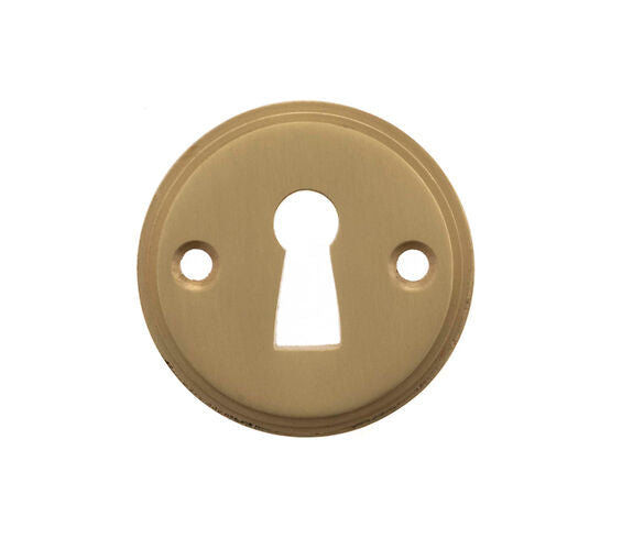 Atlantic UK 'Millhouse Brass' Standard Profile Escutcheons, Satin Brass - MHRKESB