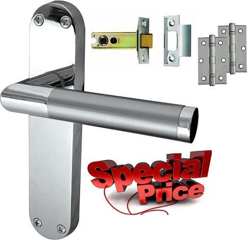 Complete Door Handle Latch Pack Mitred Design - JV437