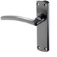 Curved Matt Black Internal Door Handles - LATCH HANDLES