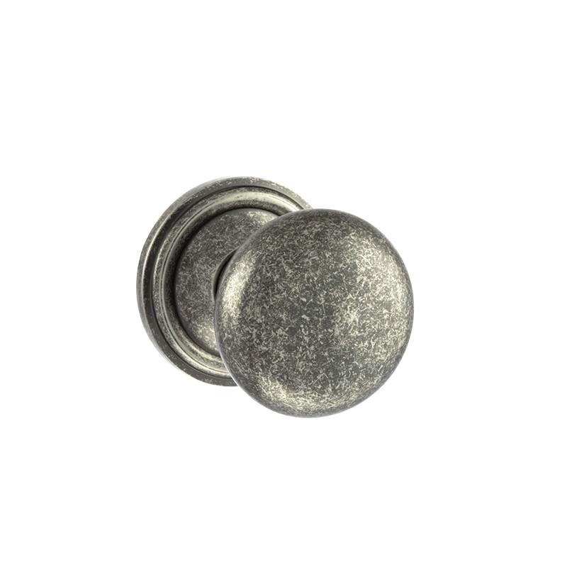 Atlantic UK Old English, OE58MMKDS Harrogate Mushroom Mortice Door Knobs - Pewter Distressed Silver