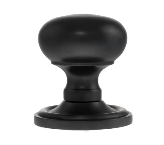 Matt Black, Atlantic UK OE58MMKMB 'Harrogate' Mushroom Mortice Door Knobs