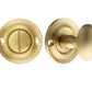Reeded Bathroom Turn & Release - Satin Brass