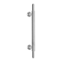 Knurled Stainless Steel T-Bar Drawer/Cabinet Pull Handle - 96mm, 128mm, 192mm Centres
