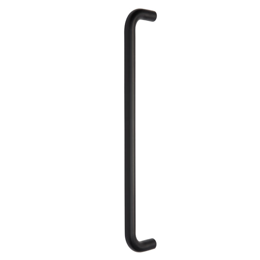 19mm x 400mm Grade 304 Matt Black Stainless Steel Bolt Through 'D' Pull Handle 