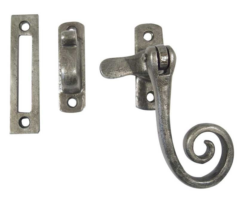 Pewter Casement Fastener Hook & Plate