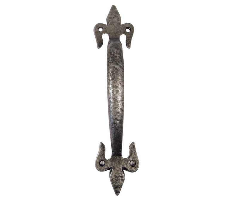 Pewter Fleur de Lys Pull Handle 175mm