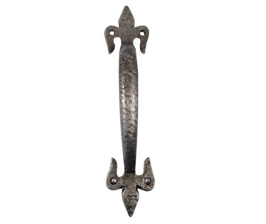 Pewter Fleur de Lys Pull Handle 125mm