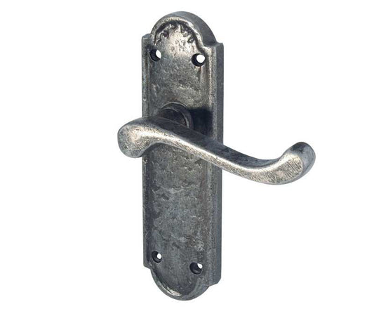 Turnberry Pewter Door Handles Latch