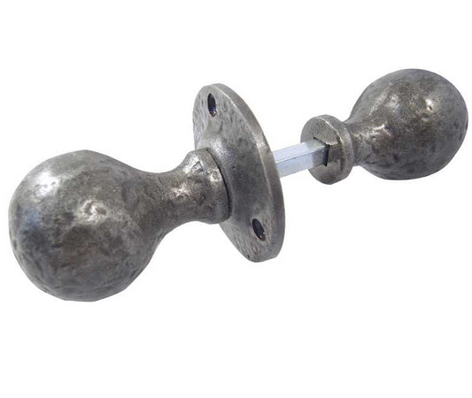 Pewter Ball Shape Rim Door Knobs