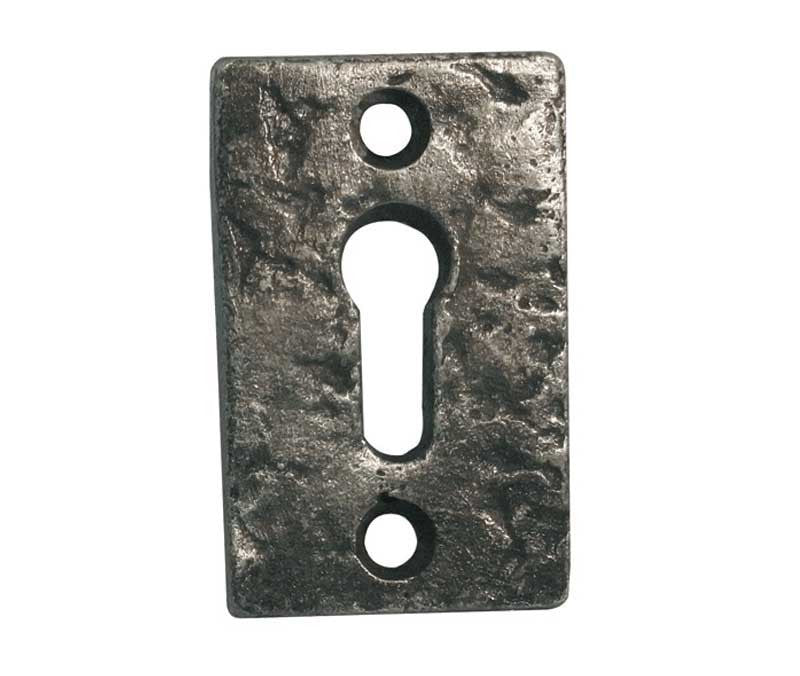 Pewter Rectanglar Keyhole Escutcheon