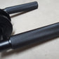 Piccadilly Knurled Lever Door Handles - Burlington Range - Matt Black