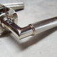 Piccadilly Knurled Door Handles - BUR40/51PN Frelan Hardware Burlington Range - Polished Nickel CHAMFERED ROSE