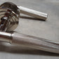 Piccadilly Knurled Door Handles - BUR40/52PN Frelan Hardware Burlington Range - Polished Nickel STEPPED ROSE