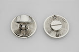 Polished Chrome Reeded Beehive Design Bathroom Turn & Release