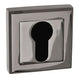Black Nickel Square EURO PROFILE Keyhole Escutcheon S2ESCESBN