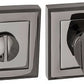 Atlantic Hardware UK Square Black Nickel Bathroom Turn and Release S2WC-S-BN