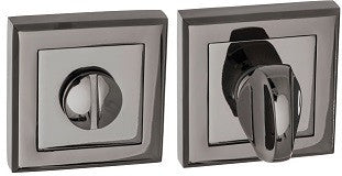 Square Black Nickel Bathroom Turn and Release S2WCSBN